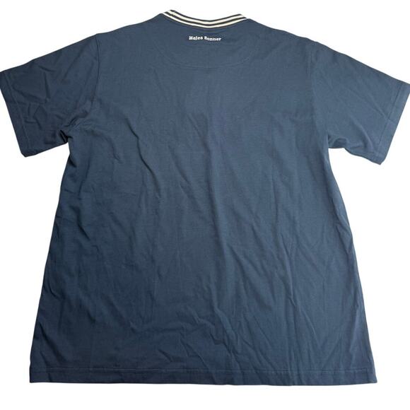 NWT Wales Bonner Men's Organic Jersey Original Tee Crew Neck Navy Blue, Medium - Picture 2 of 15